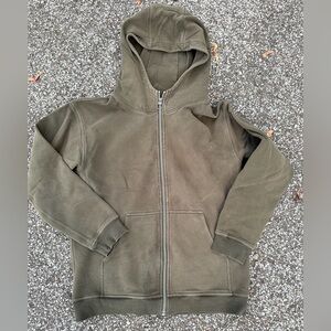 Lululemon sz L Olive Green Full Zip Hoodie